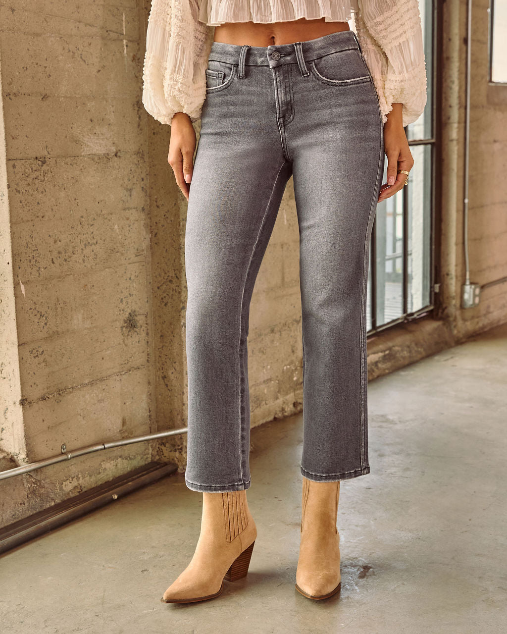 Nabil Super Stretch Straight Leg Jeans-Vogue Logic
