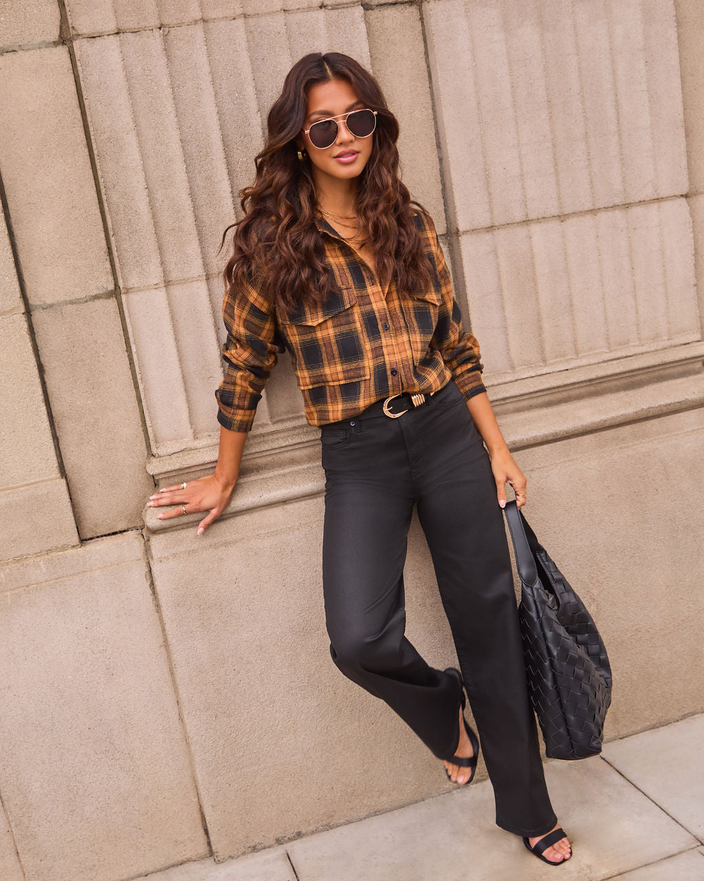 Greer Stacked Buckle Belt-Vogue Logic