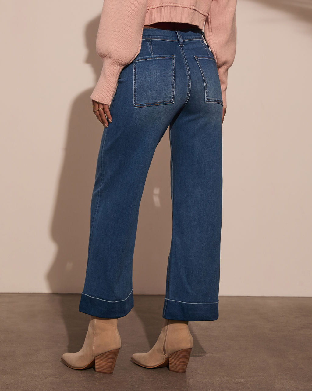 Decklan Super Stretch High Rise Wide Leg Jeans-Vogue Logic