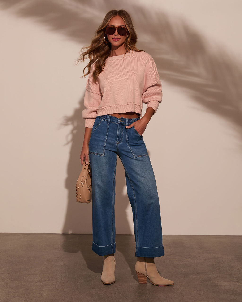 Decklan Super Stretch High Rise Wide Leg Jeans-Vogue Logic