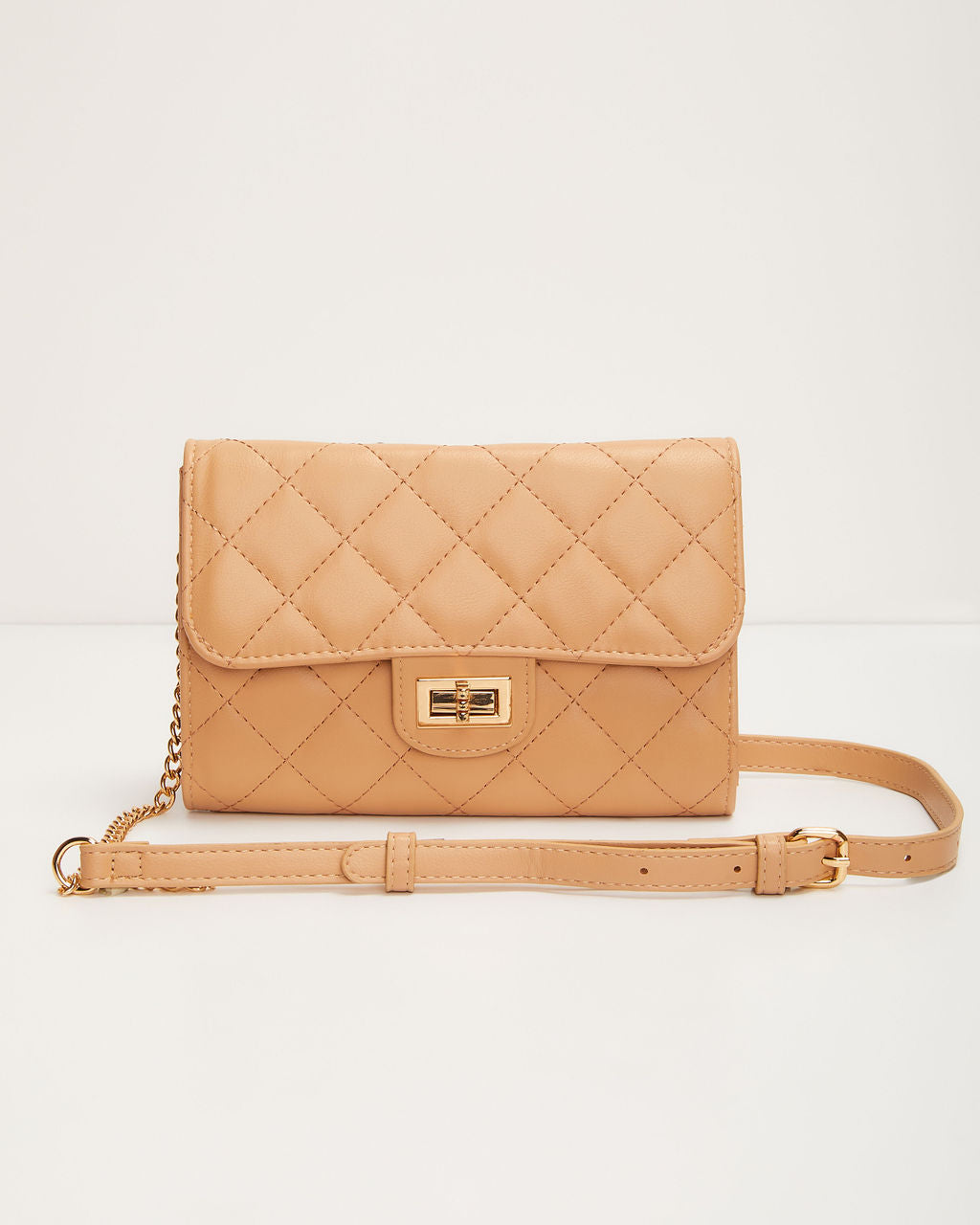 Landry Quilted Faux Leather Crossbody Bag-Vogue Logic