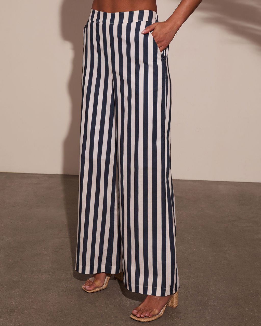 Liberty Lane Striped Wide Leg Pants-Vogue Logic