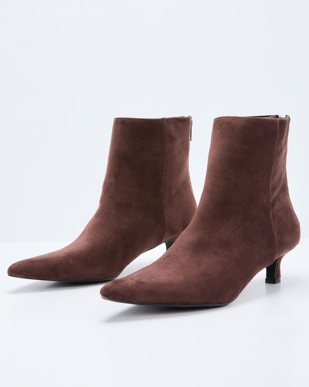 Cordee Suede Ankle Booties-Vogue Logic