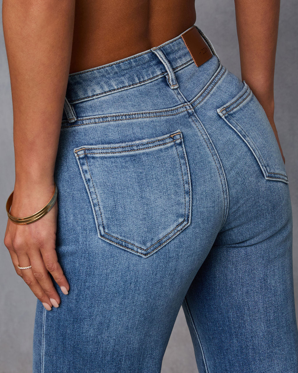 Keystone Straight Leg Jeans-Vogue Logic