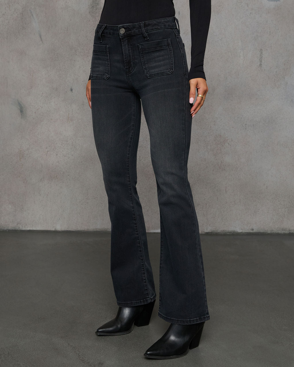 Delano High Rise Stretch Flare Jeans-Vogue Logic