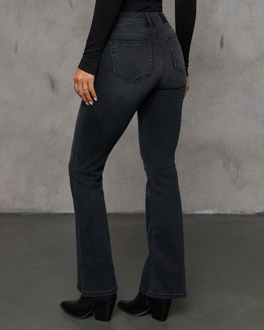 Delano High Rise Stretch Flare Jeans-Vogue Logic