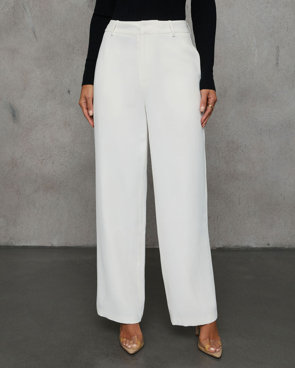 Special Charm High Rise Trouser Pants-Vogue Logic