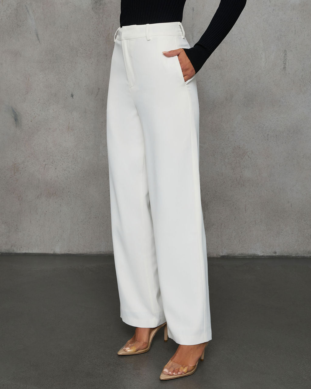 Special Charm High Rise Trouser Pants-Vogue Logic