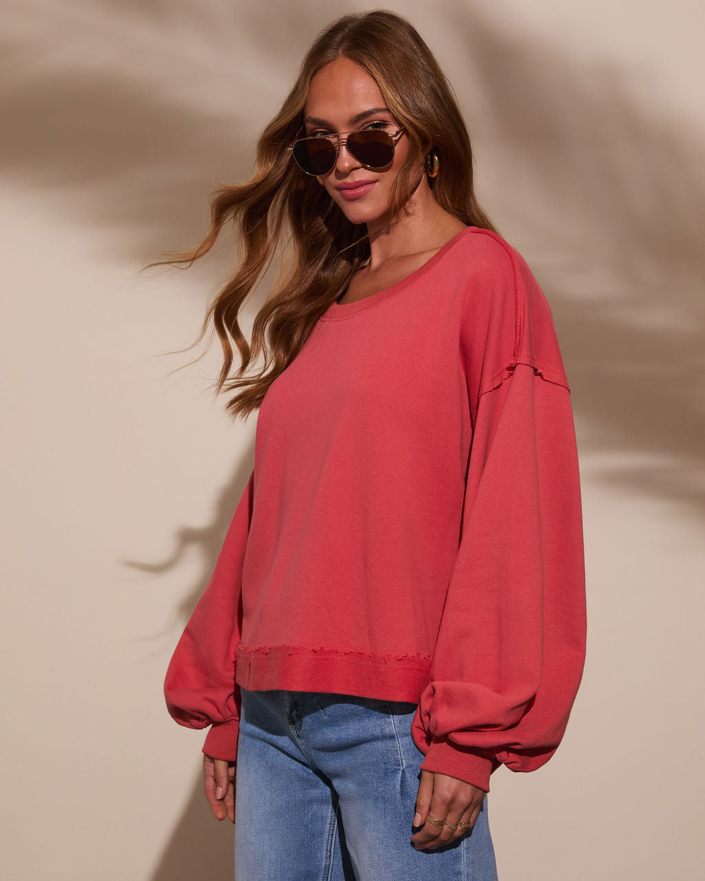 Sweater Weather Relaxed Oversized Sweatshirt-Vogue Logic