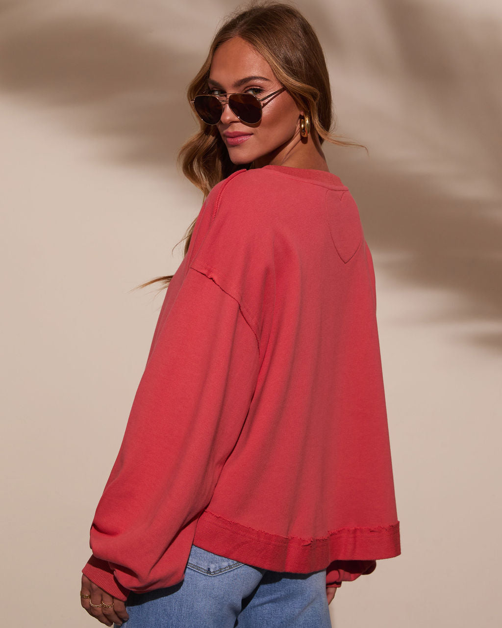 Sweater Weather Relaxed Oversized Sweatshirt-Vogue Logic