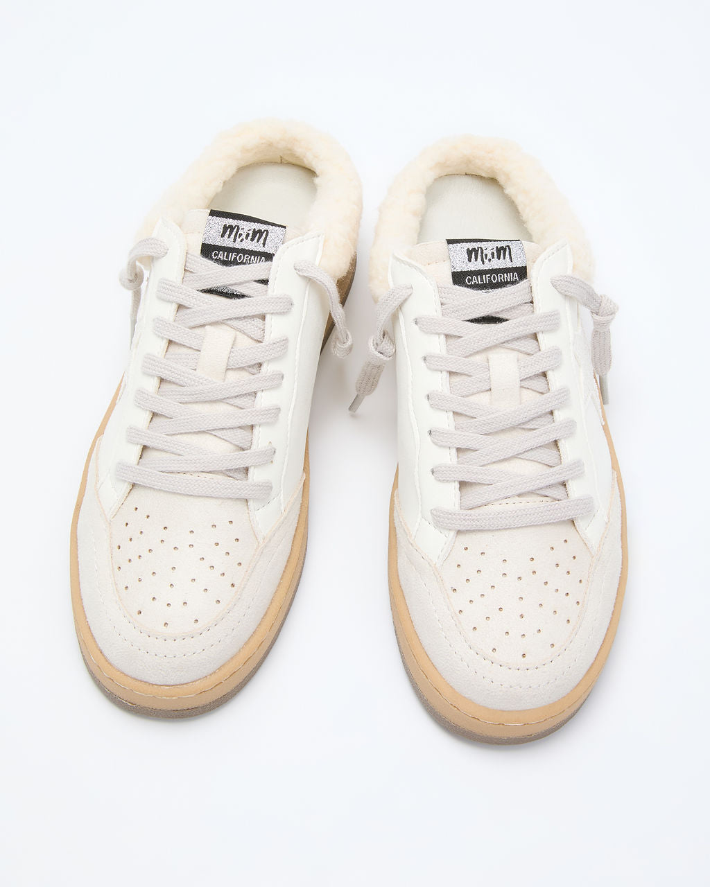 Chita Sherpa Lined Embossed Star Sneakers-Vogue Logic