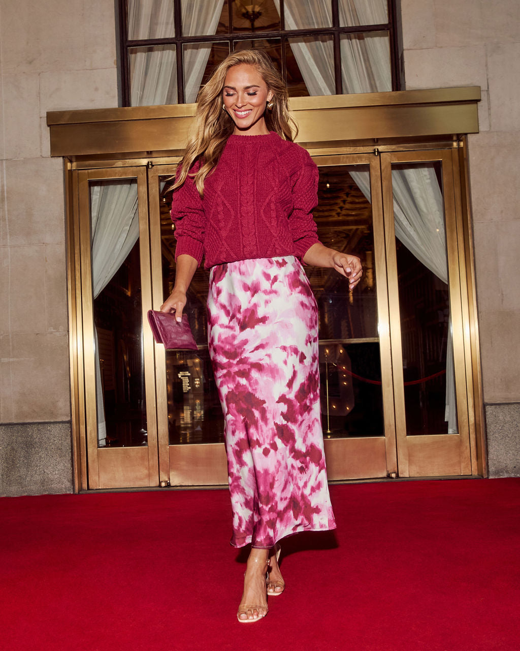 Warming Up Cable Knit Sweater-Vogue Logic