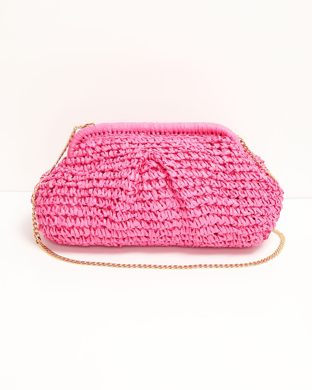 Poolside Straw Pouch Clutch-Vogue Logic