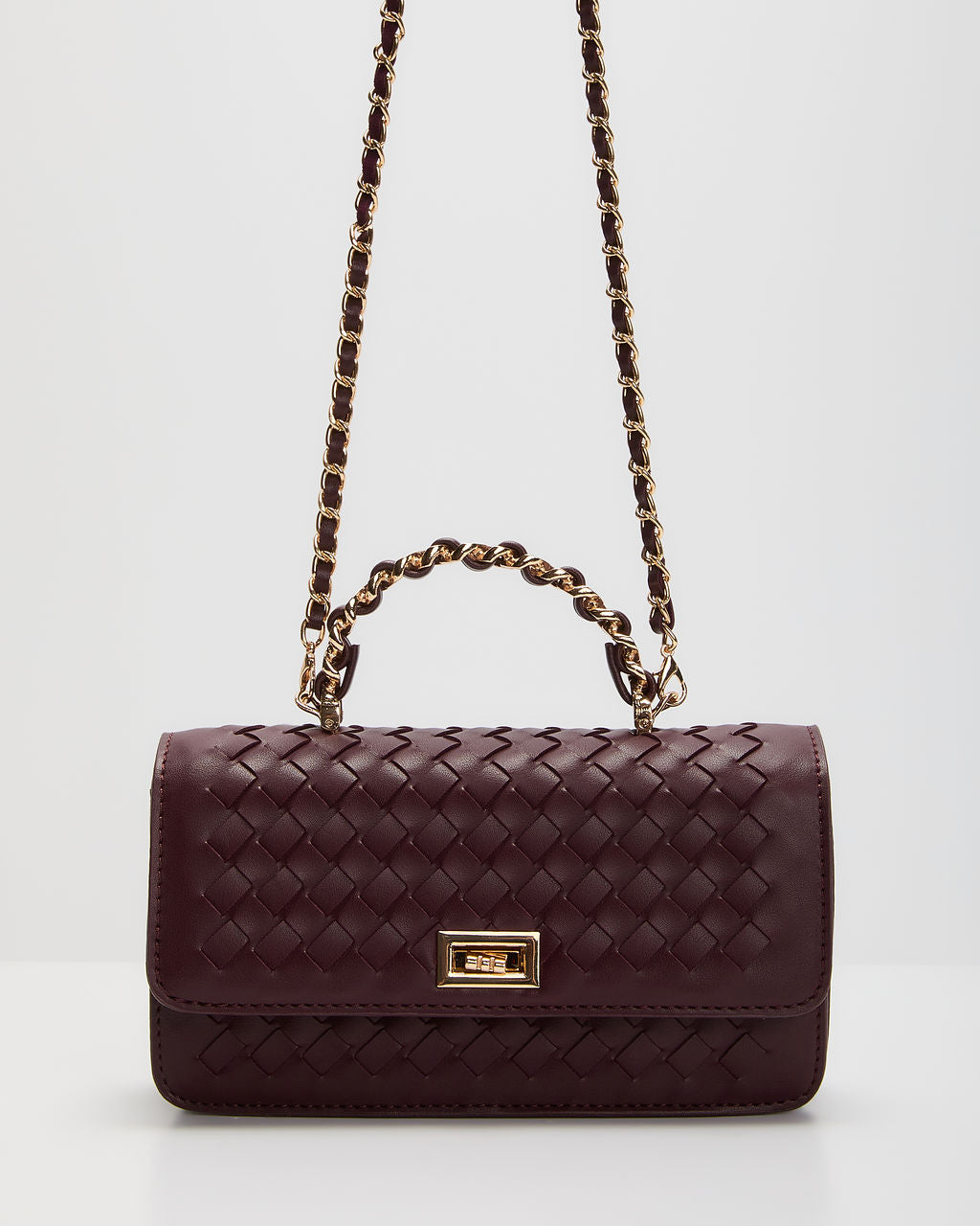 Gretta Woven Leather Crossbody Bag-Vogue Logic