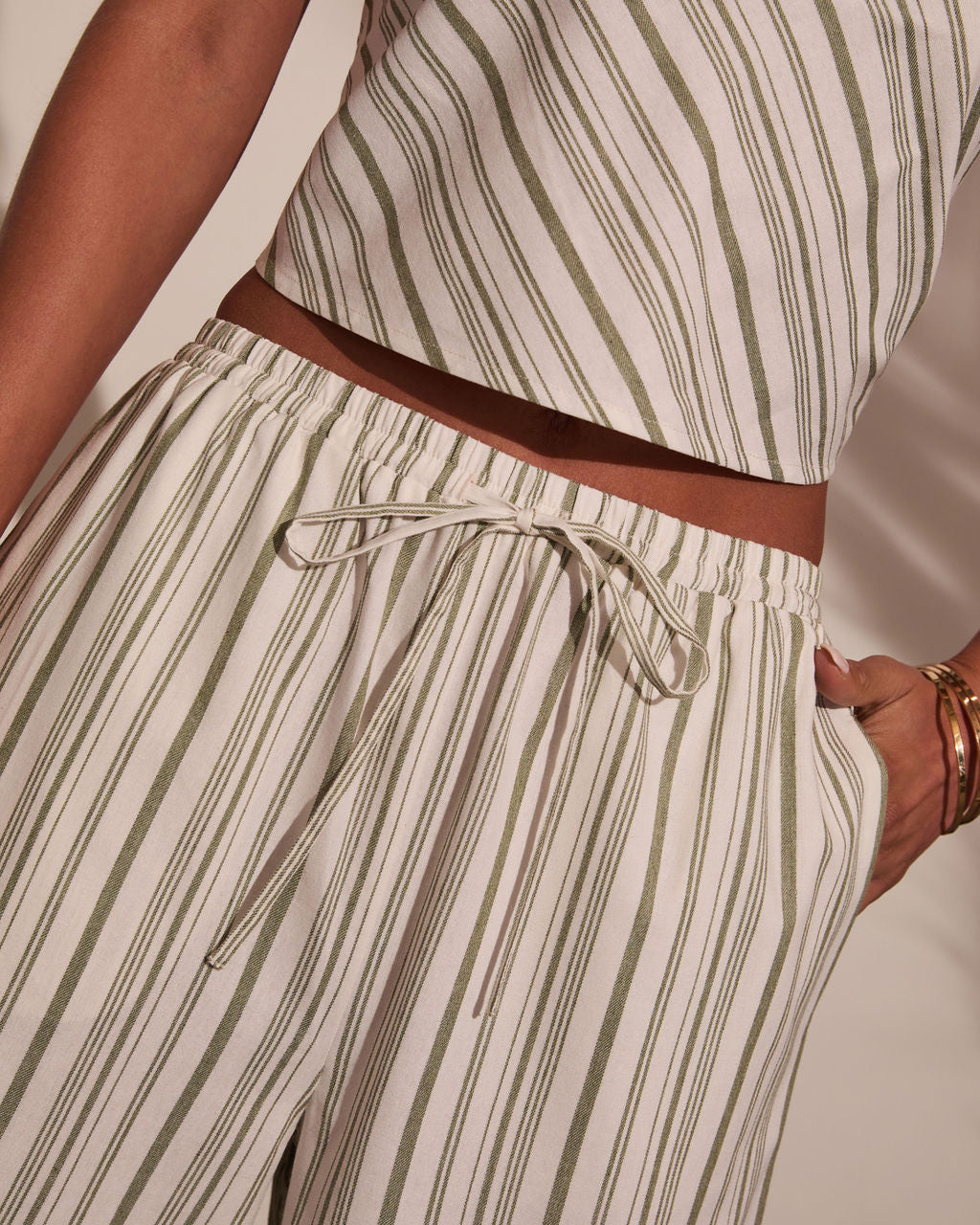 Myah Striped Wide Leg Pants-Vogue Logic