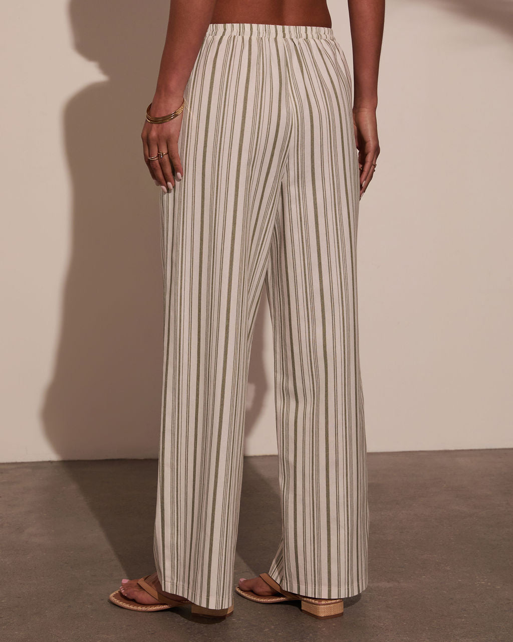 Myah Striped Wide Leg Pants-Vogue Logic