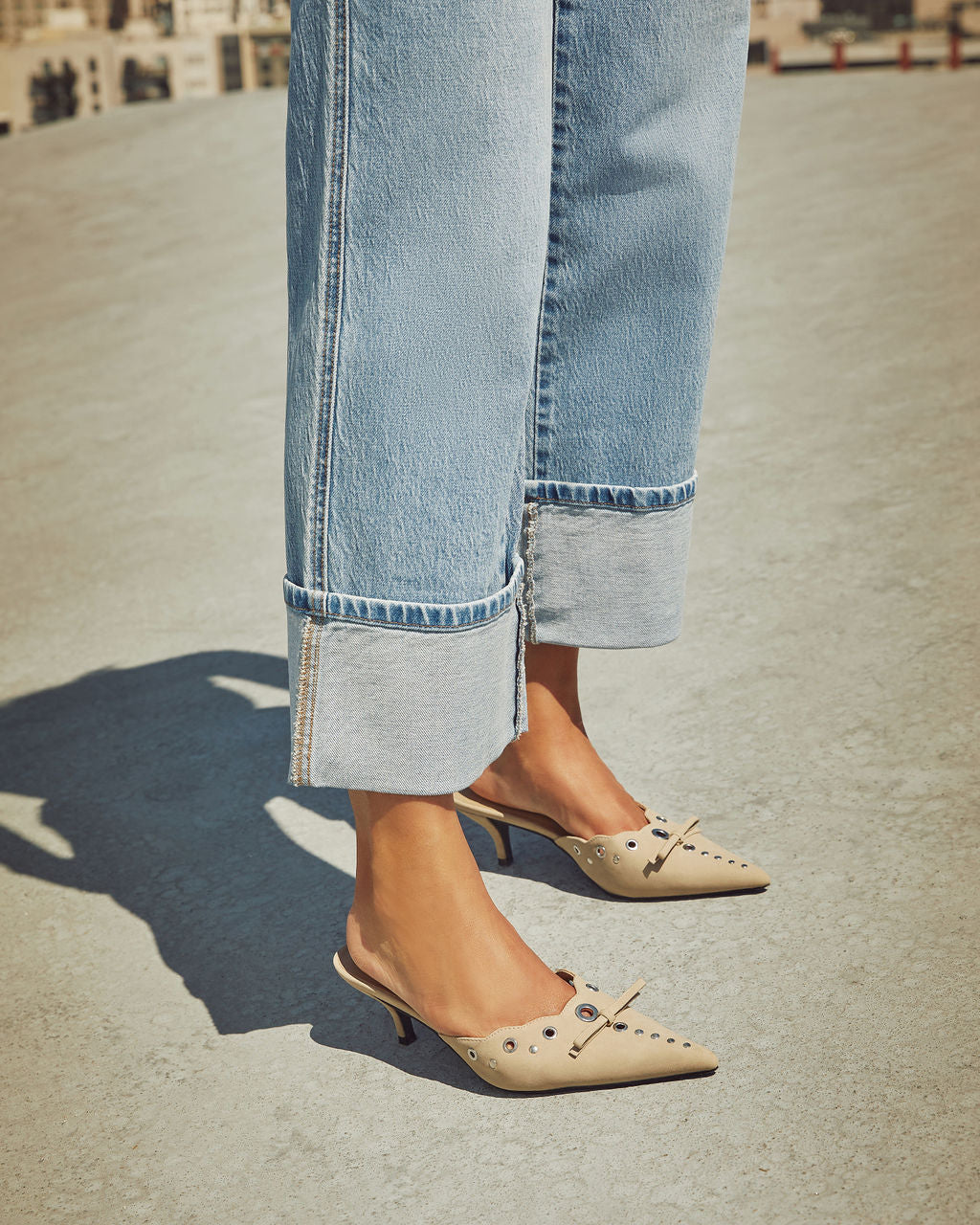 Harden Stretch Super High Rise Straight Jeans-Vogue Logic