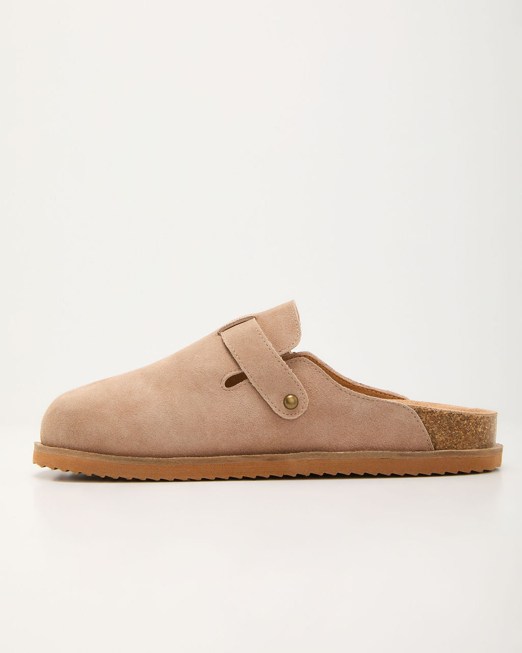 Estina Faux Suede Clogs-Vogue Logic