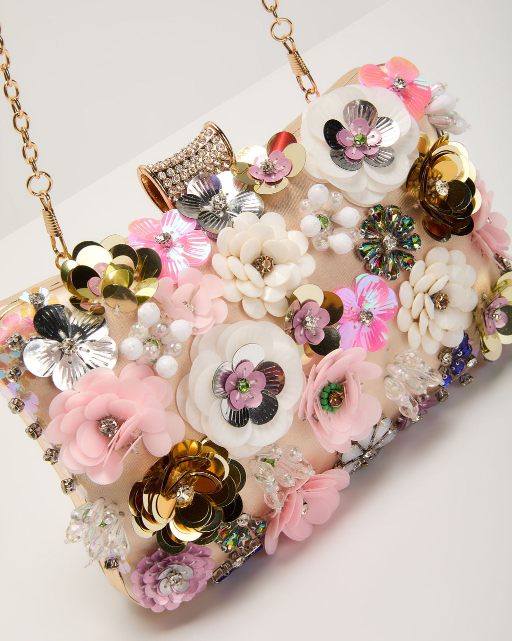 Like Wildflowers Floral Embroidered Clutch-Vogue Logic