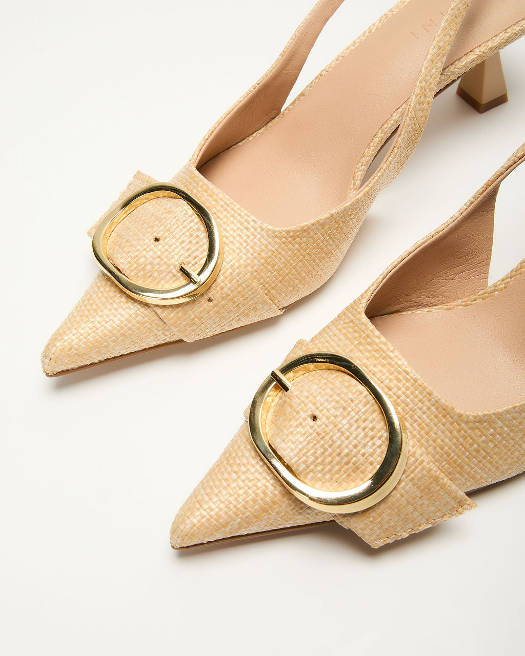 Madyson Slingback Buckle Heels-Vogue Logic