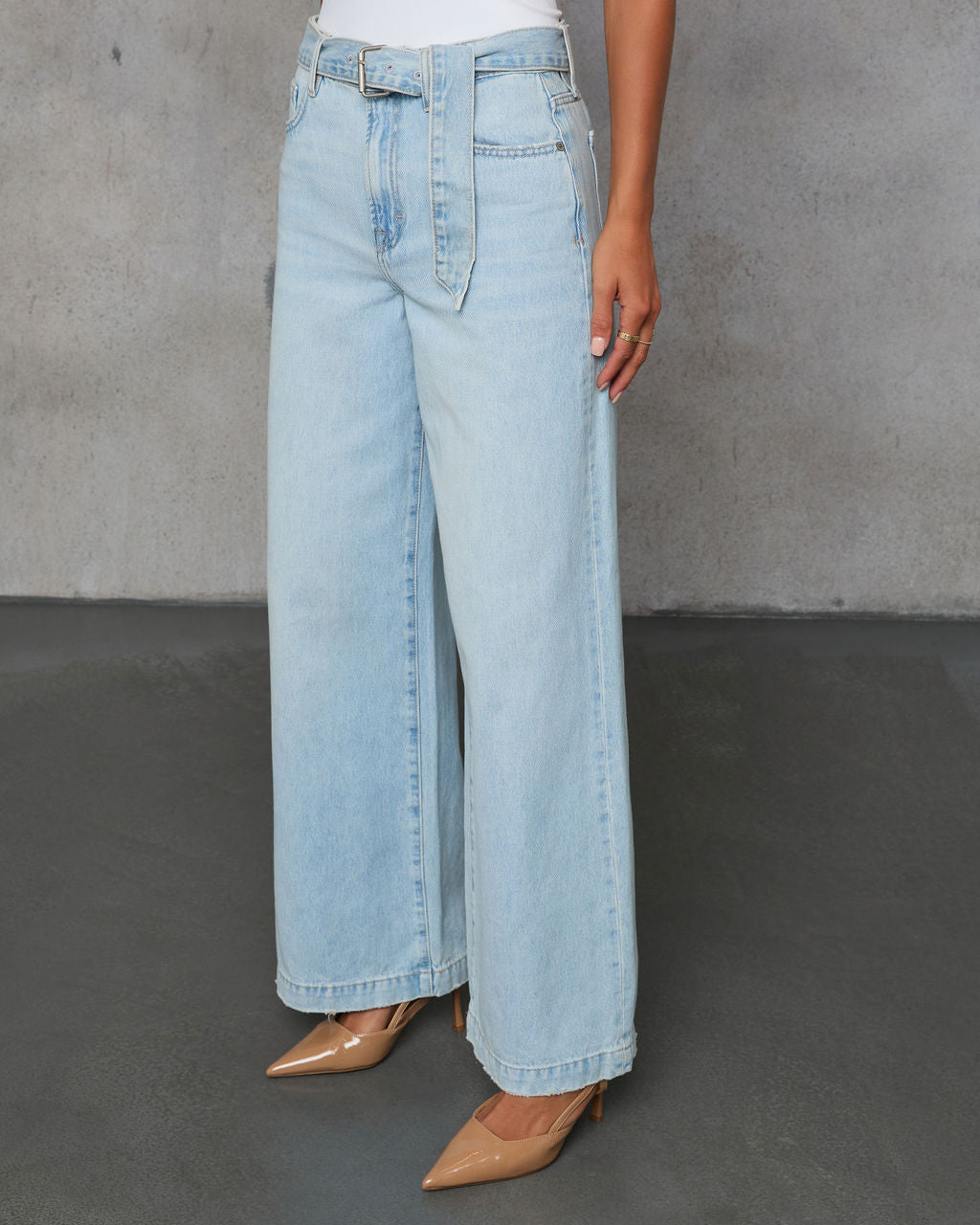 Wild Breeze Rigid High Rise Wide Leg Jeans-Vogue Logic