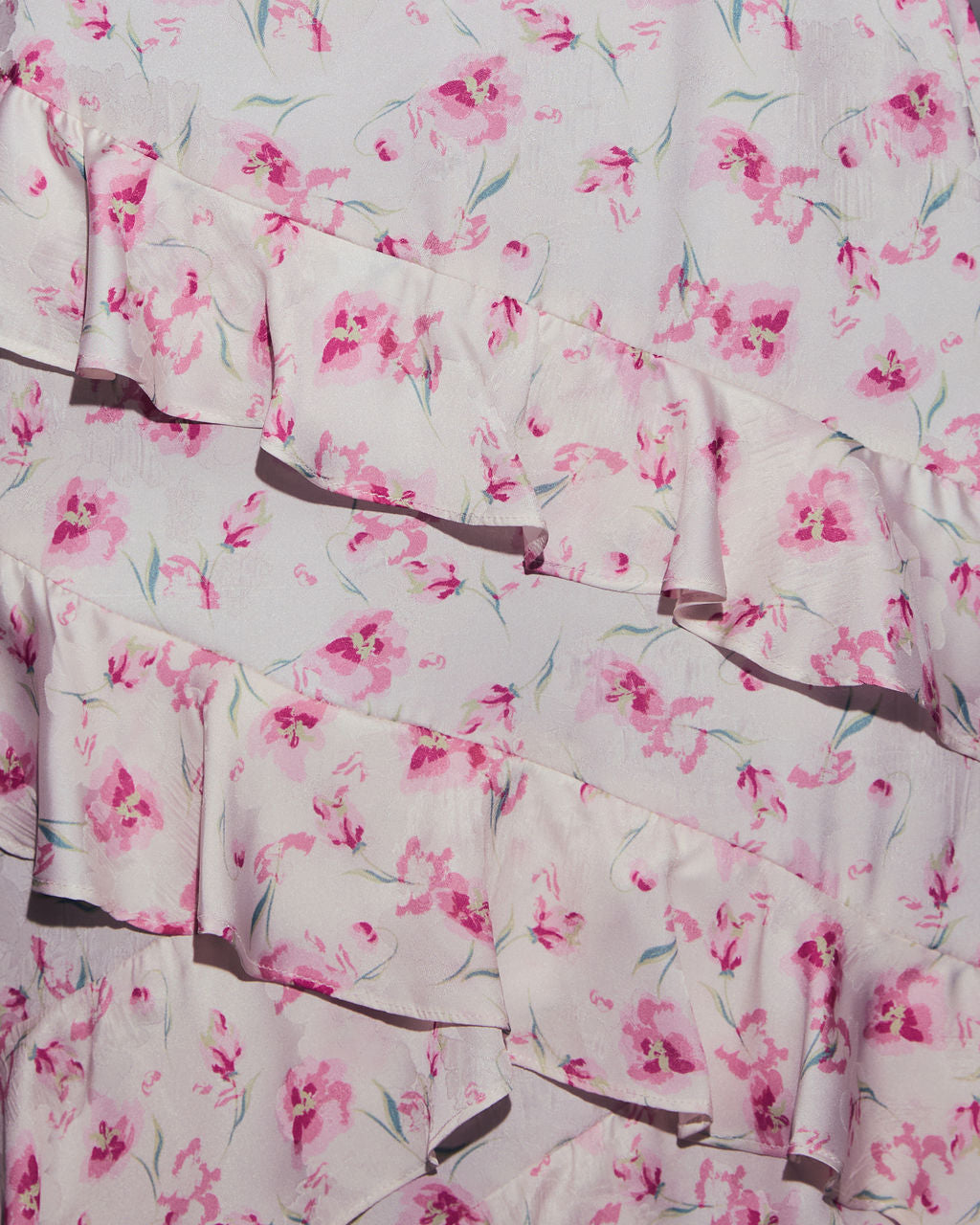 Fawna Floral Satin Maxi Dress-Vogue Logic