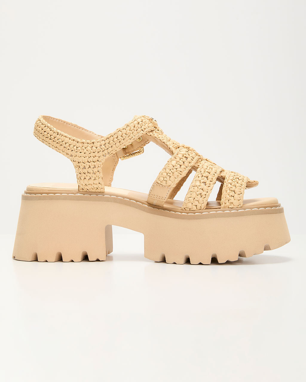 Amina Crochet Chunky Platform Sandals-Vogue Logic