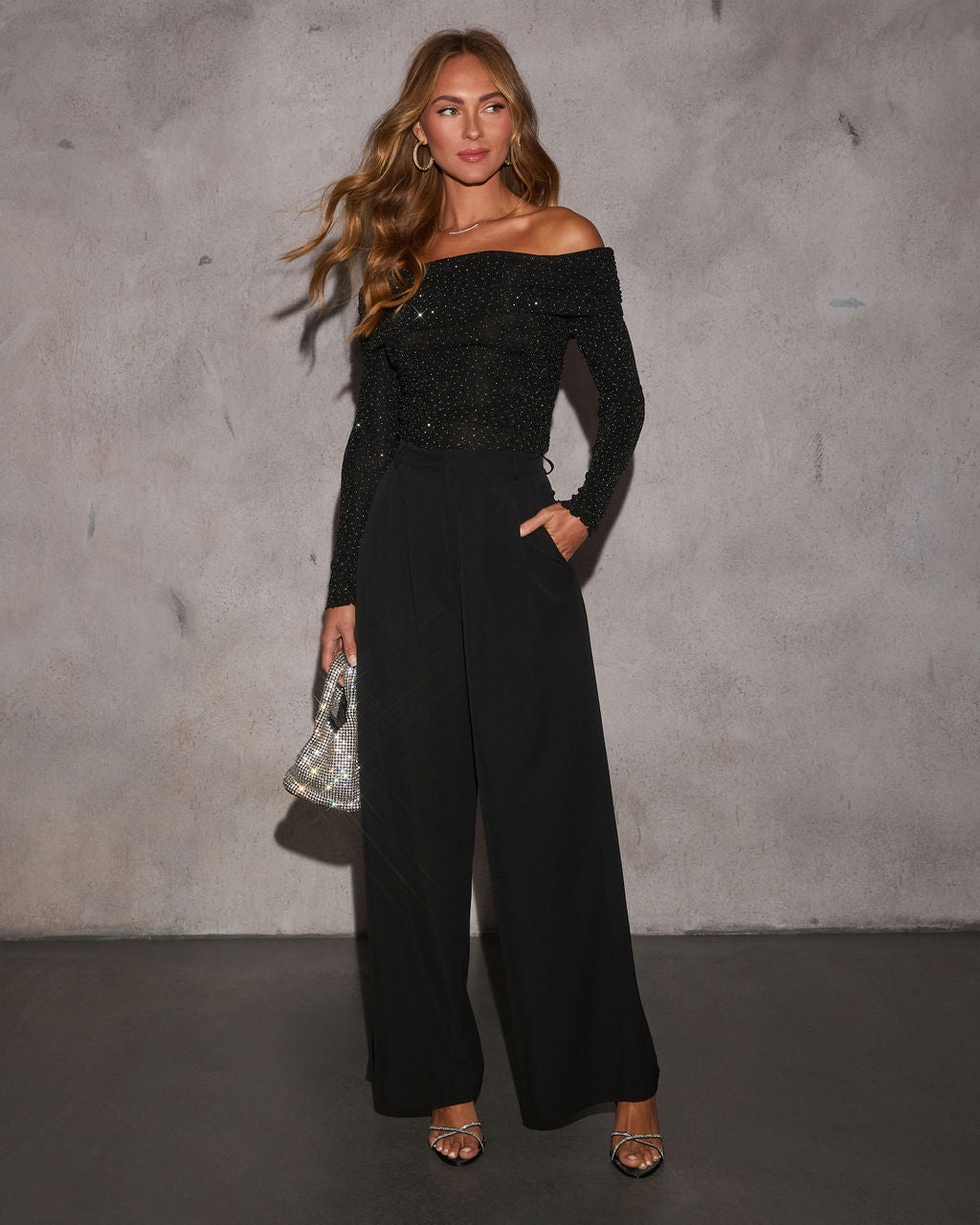 Dalina Embellished Off The Shoulder Top-Vogue Logic