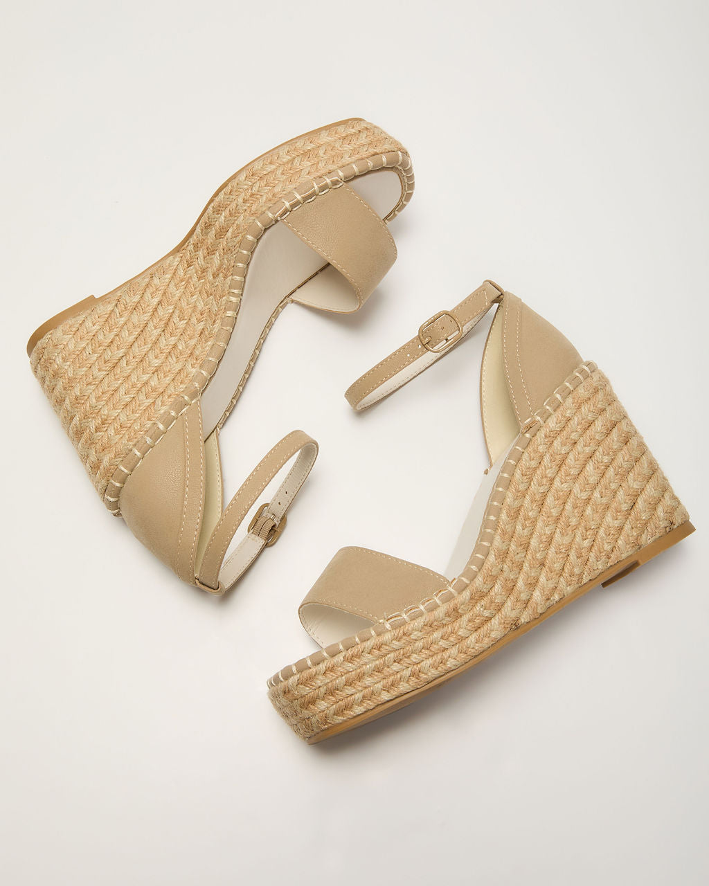 Vivvy Raffia Wedge Sandal-Vogue Logic
