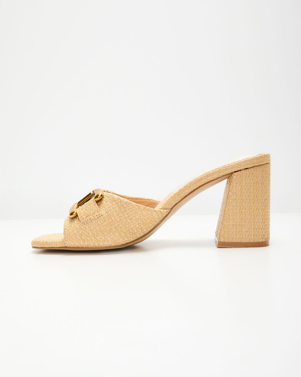 Yarah Raffia Horsebit Mule-Vogue Logic