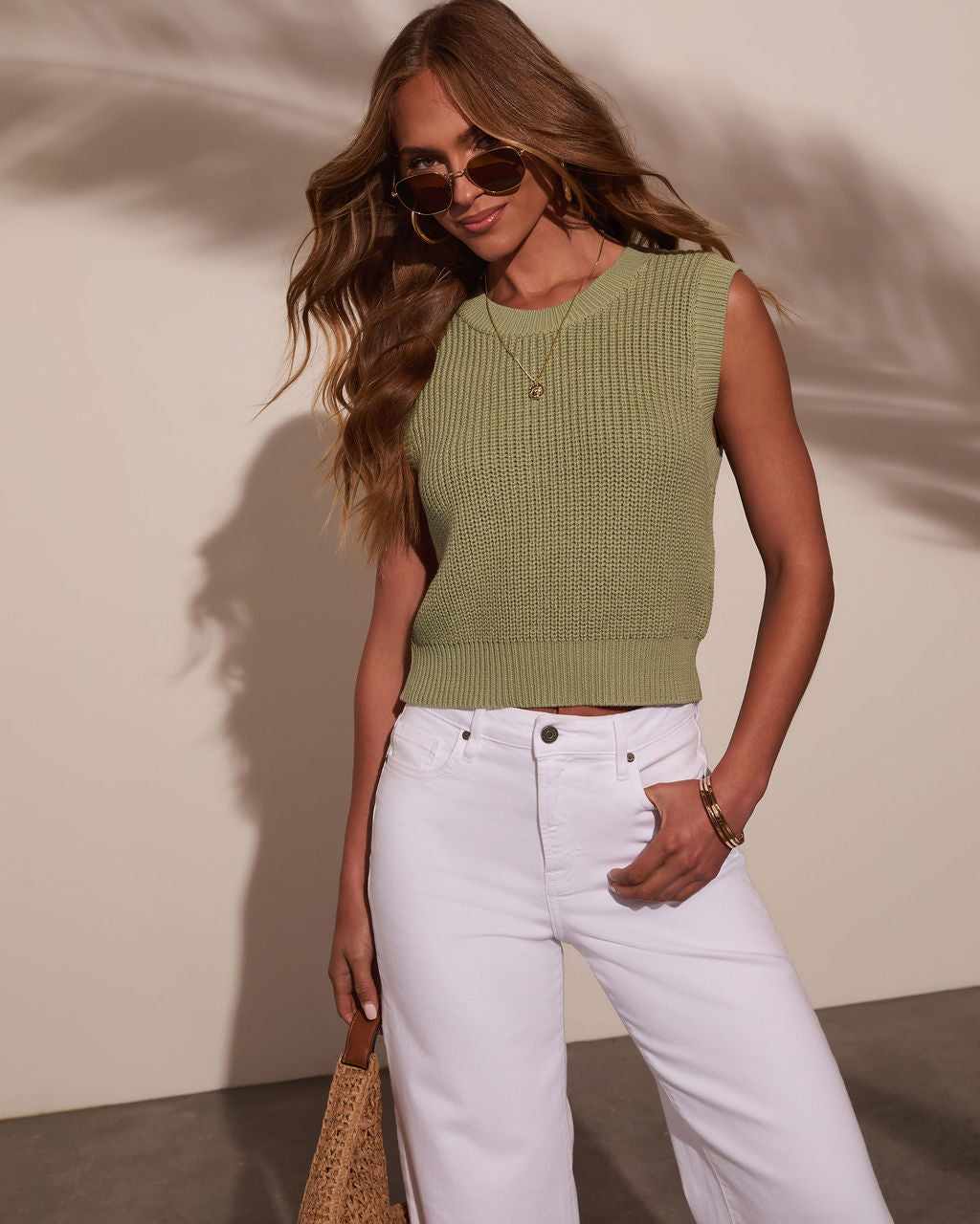 Markie Knit Crochet Top-Vogue Logic
