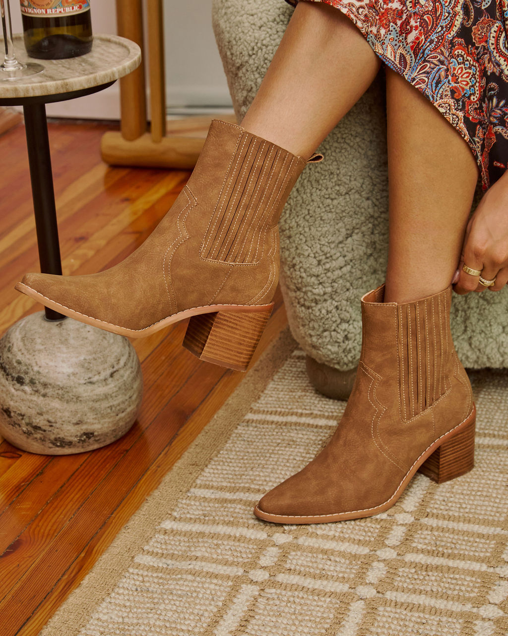 Cider Ridge Suede Booties-Vogue Logic