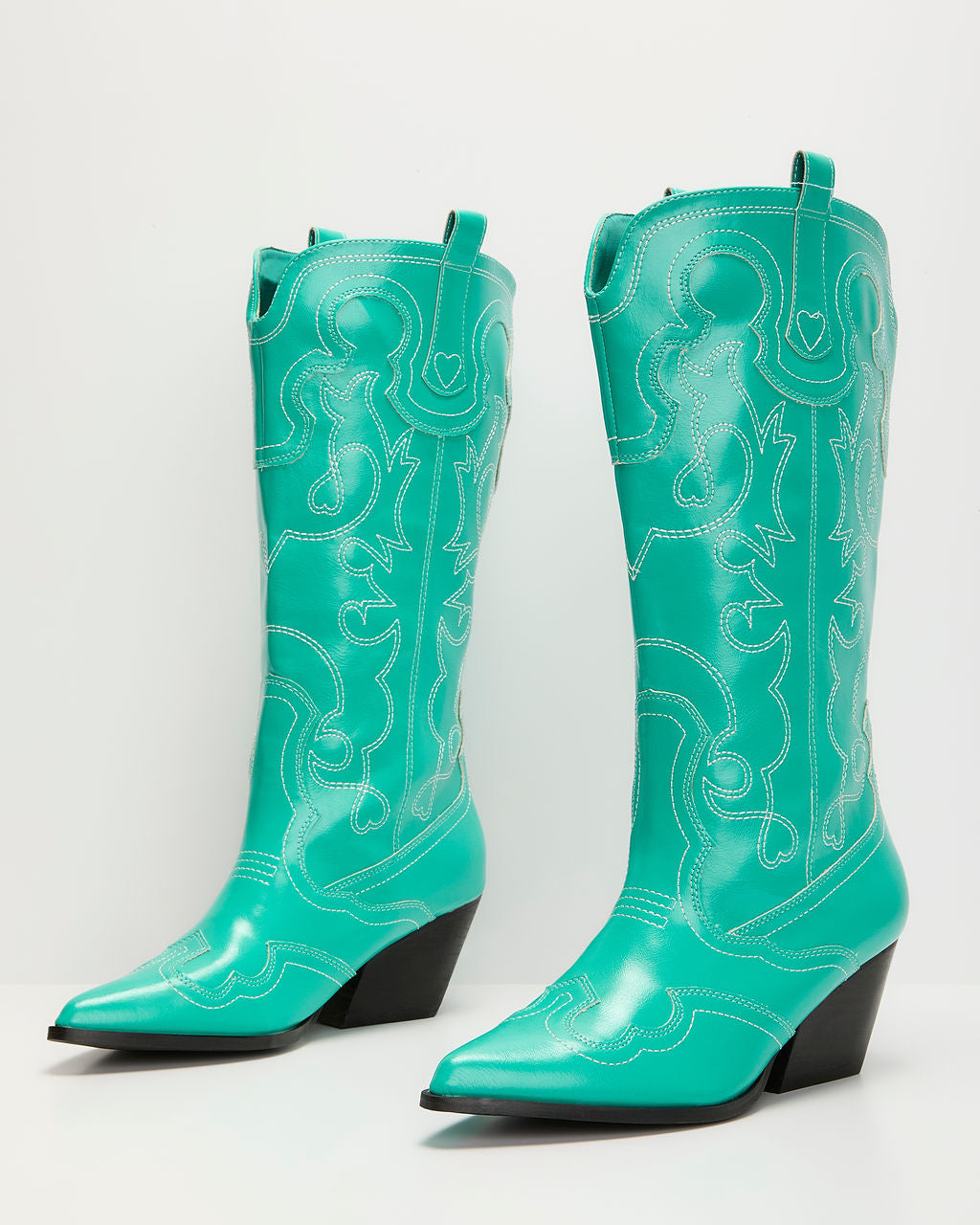 Festival Funk Stitched Western Boots-Vogue Logic