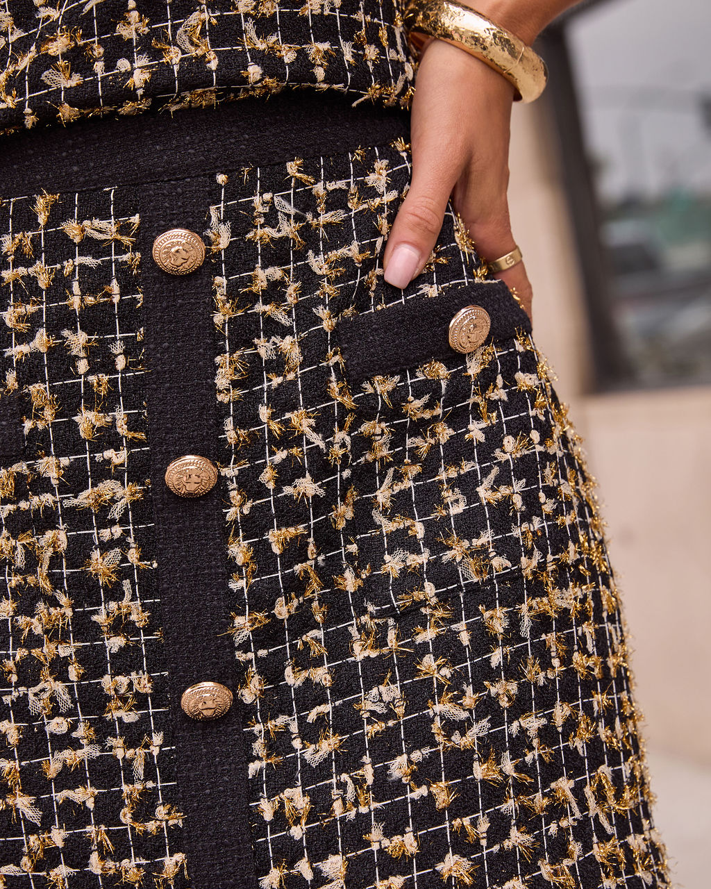 Marais Tweed Mini Skirt-Vogue Logic