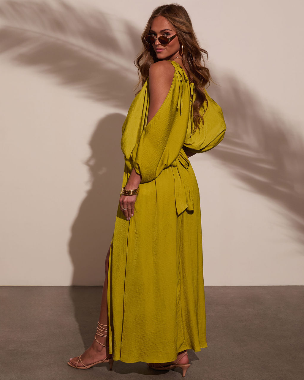 Luna Marina Kimono Maxi Dress-Vogue Logic