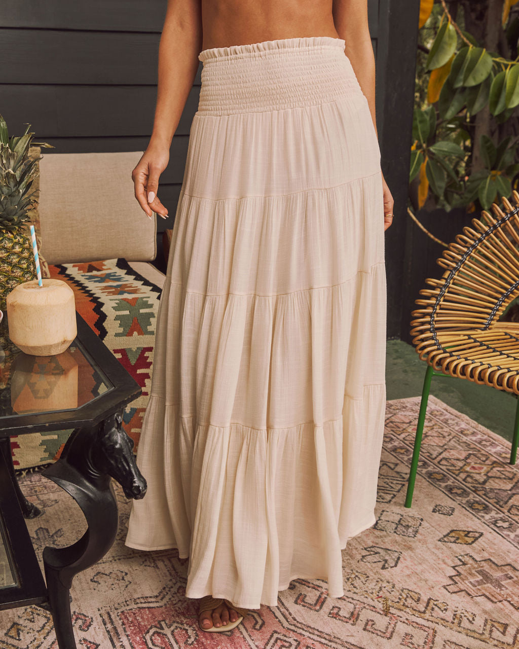 Dulce High Waisted Maxi Skirt-Vogue Logic