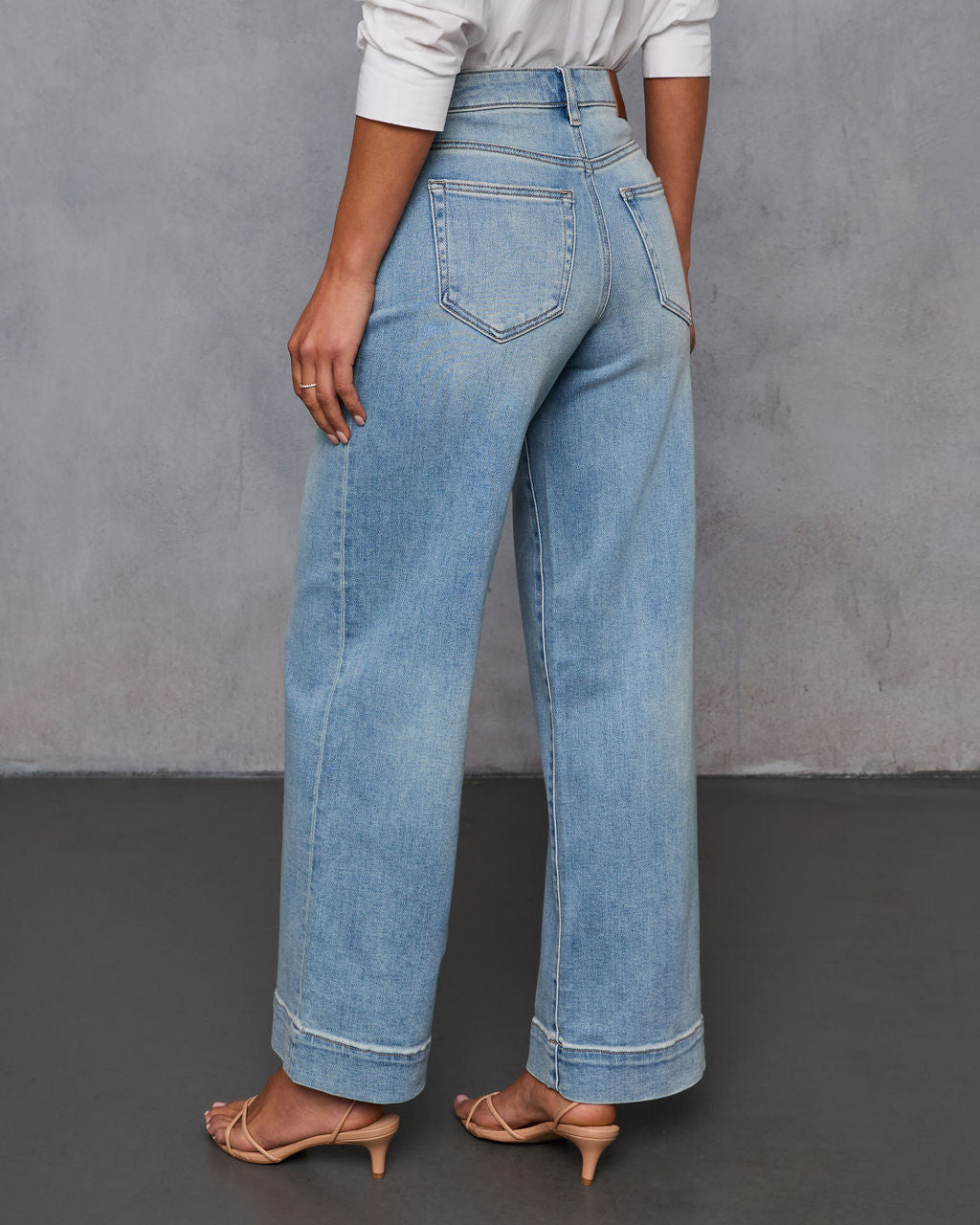 Janis Super Stretch Wide Leg Jeans-Vogue Logic