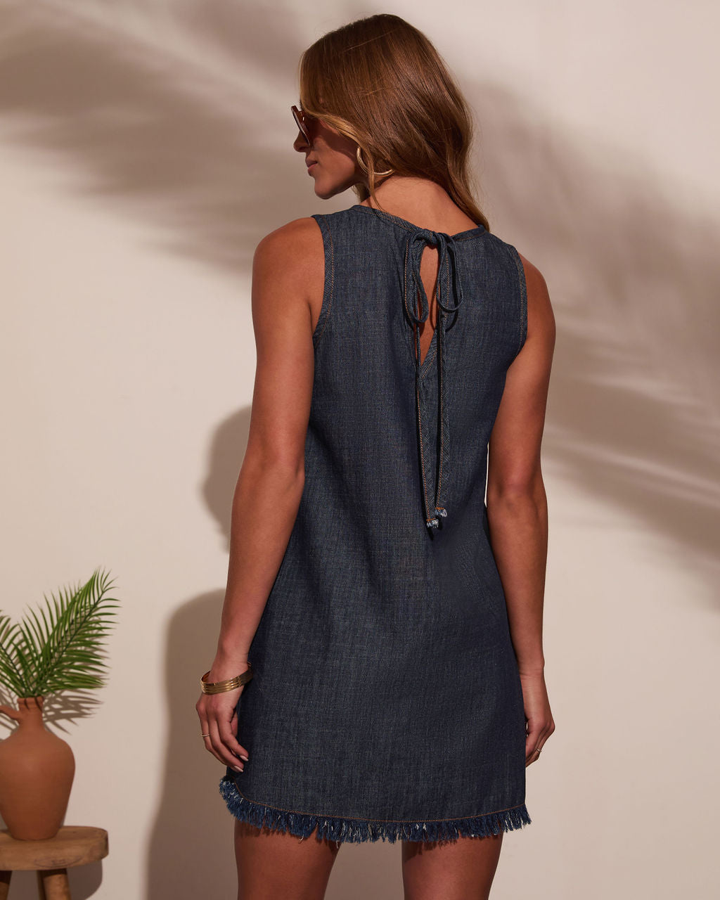 Alejandra Shift Denim Dress-Vogue Logic