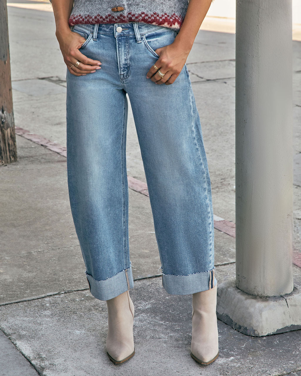 Clements Stretch Barrel Jeans-Vogue Logic