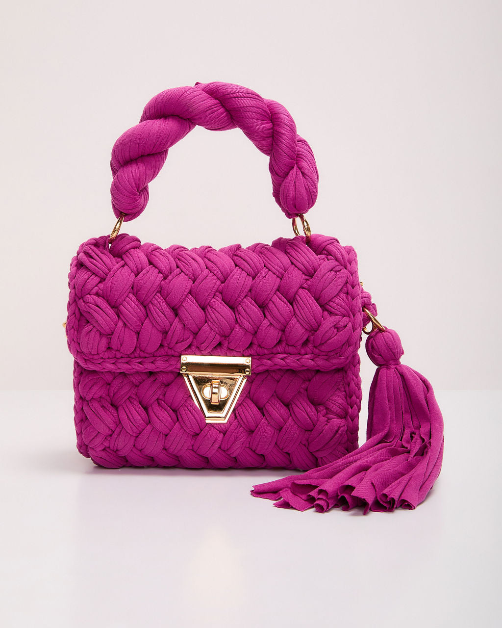 Resort Only Braided Top Handle Bag-Vogue Logic