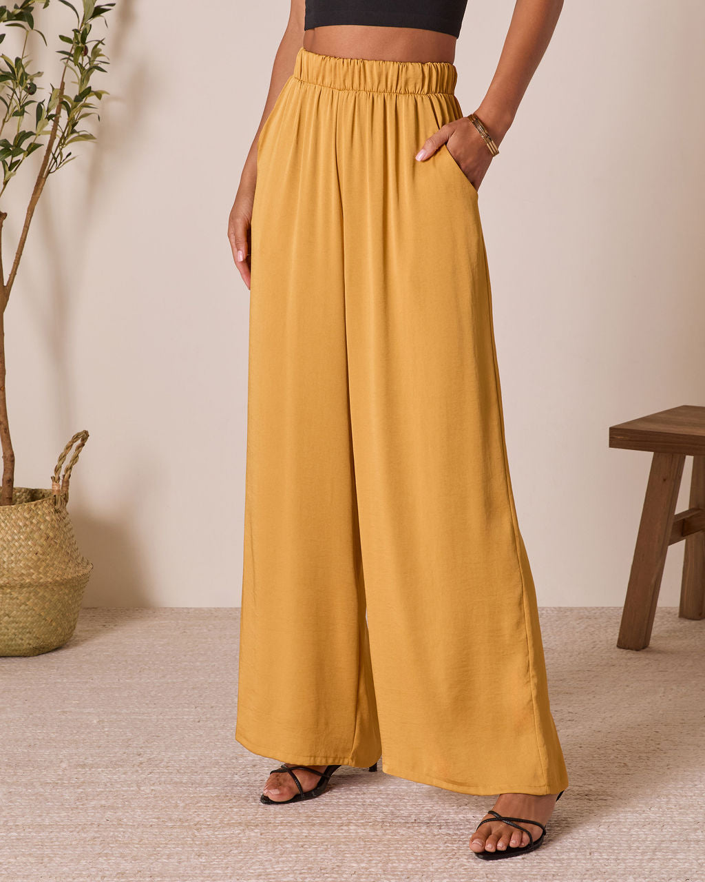 Better Days Wide Leg Pants-Vogue Logic