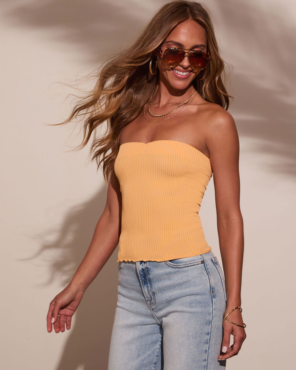 Chill Days Ribbed Tube Top-Vogue Logic
