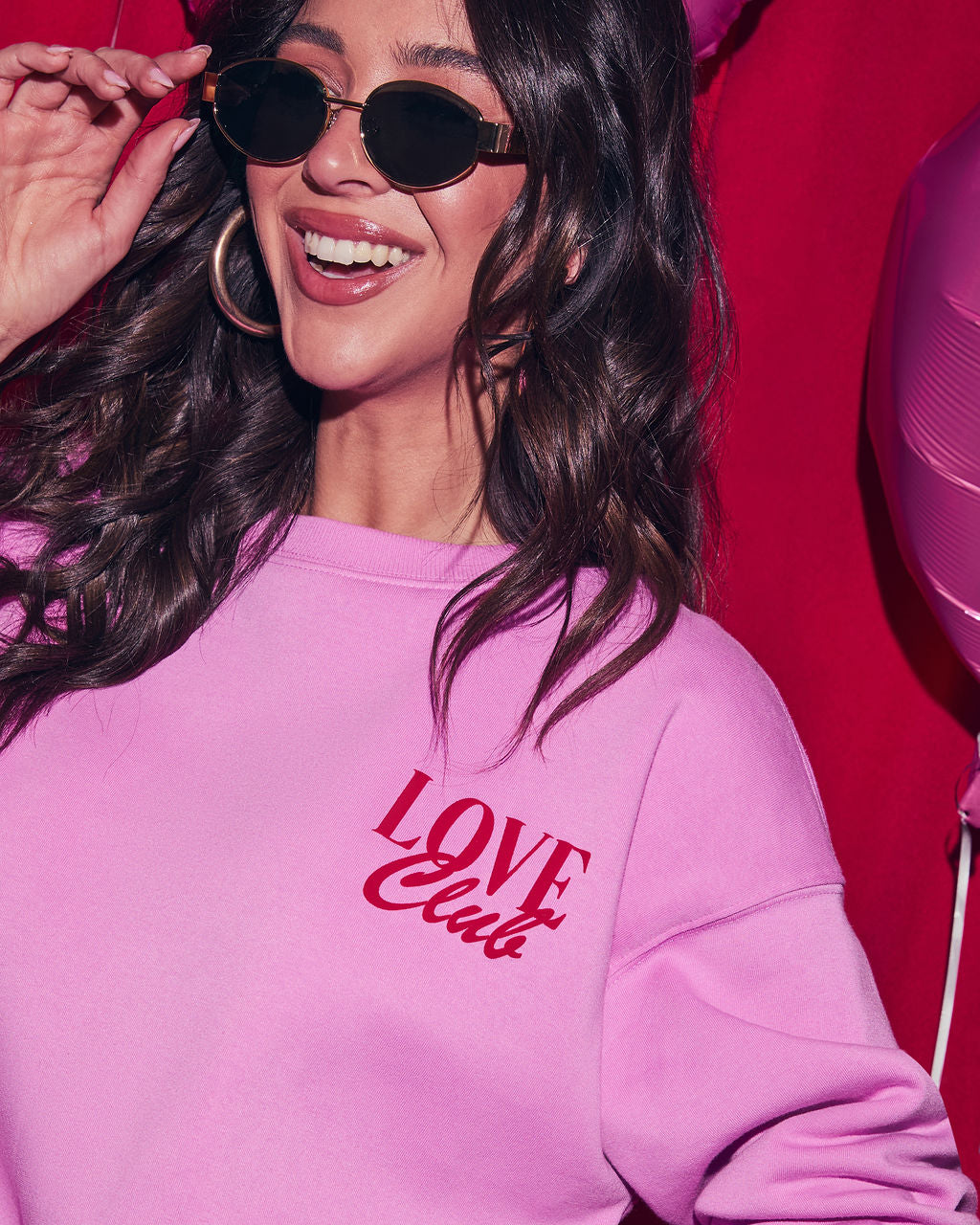 Love That For Me Graphic Sweatshirt-Vogue Logic