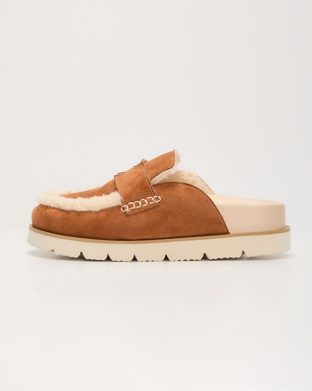 Biba Sherpa Lined Clog Mules-Vogue Logic