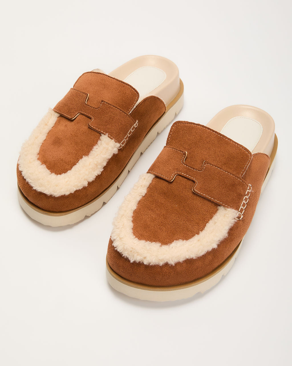 Biba Sherpa Lined Clog Mules-Vogue Logic