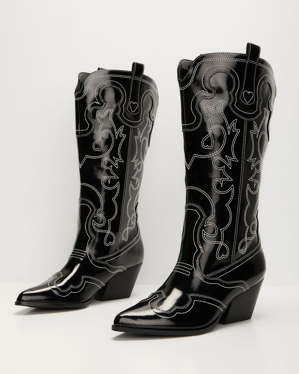 Festival Funk Stitched Western Boots-Vogue Logic