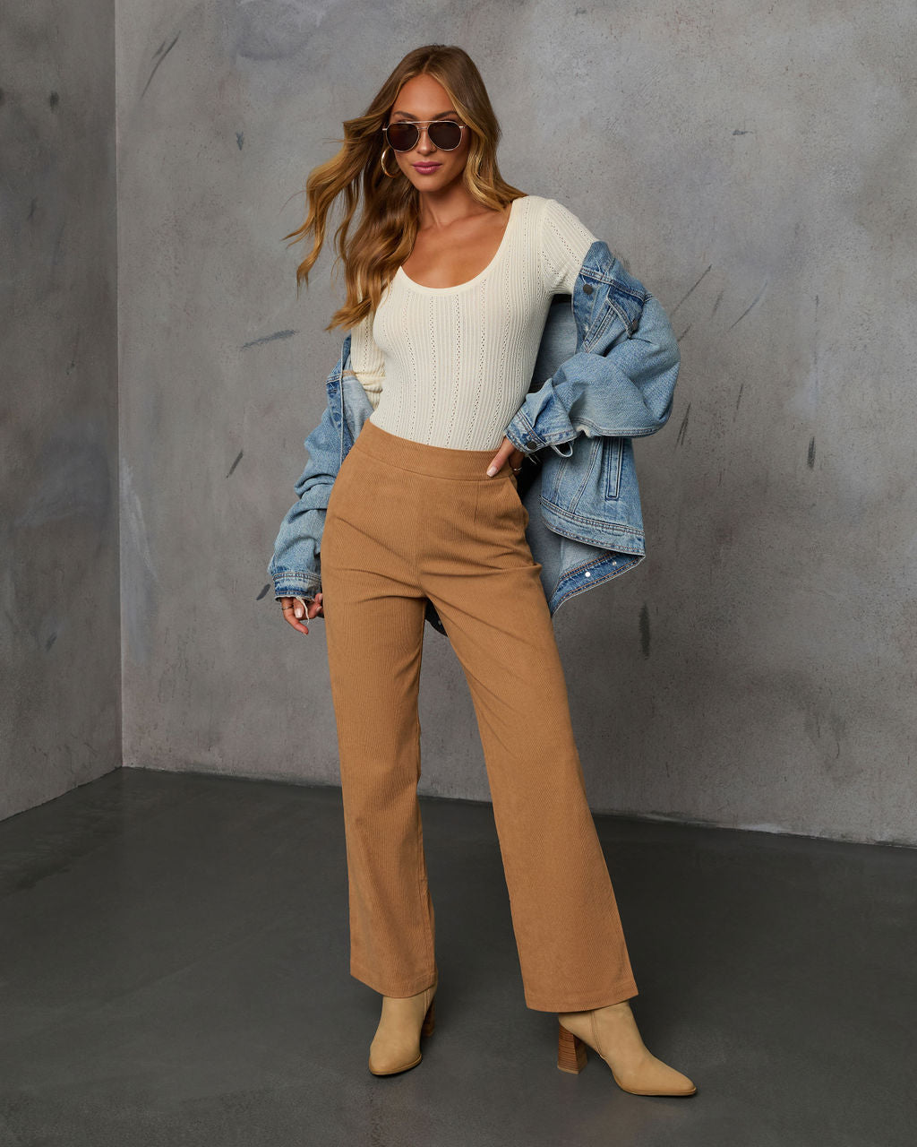 Tustin Straight Leg Corduroy Pants-Vogue Logic