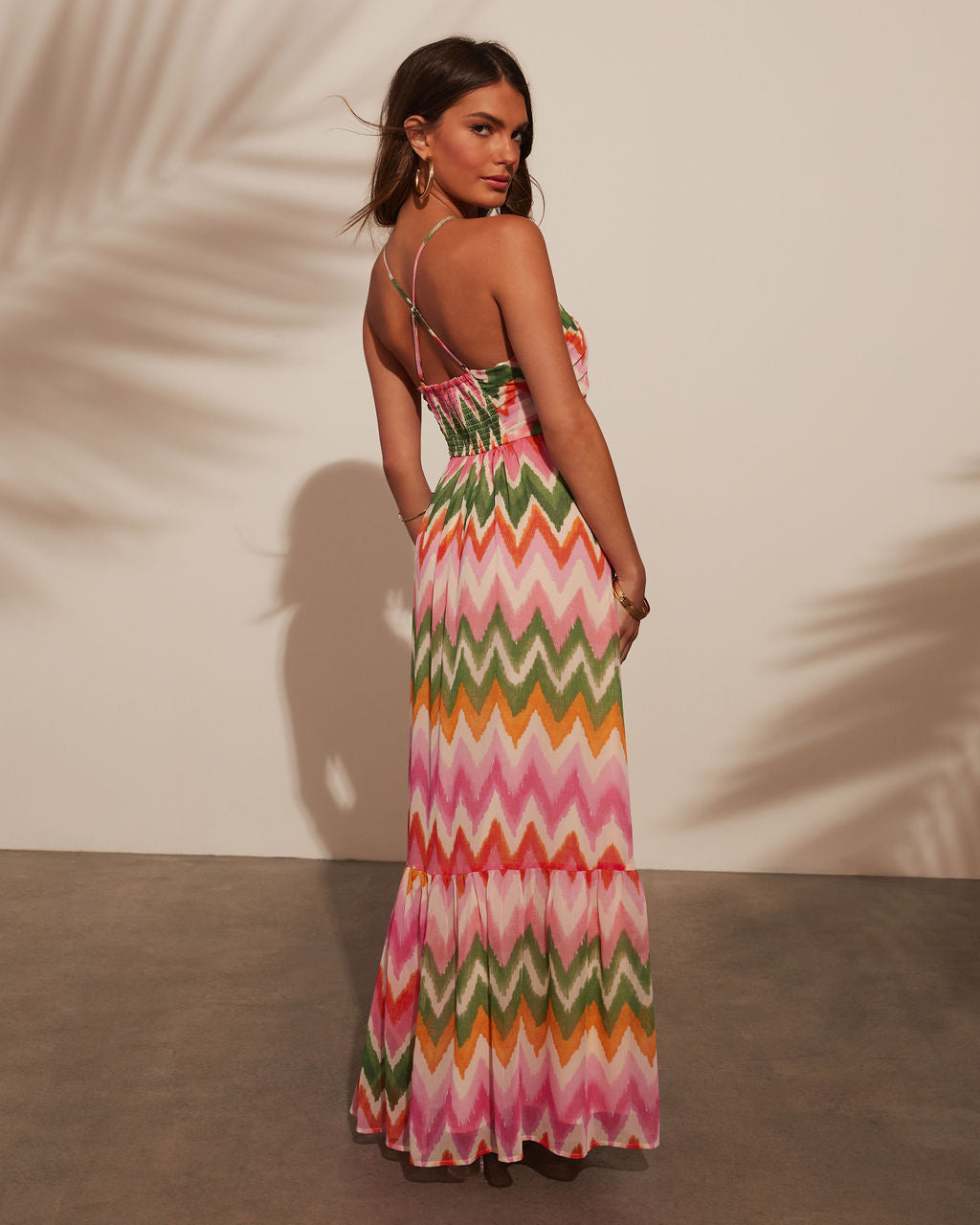 Sunset Tropics Empire Maxi Dress-Vogue Logic