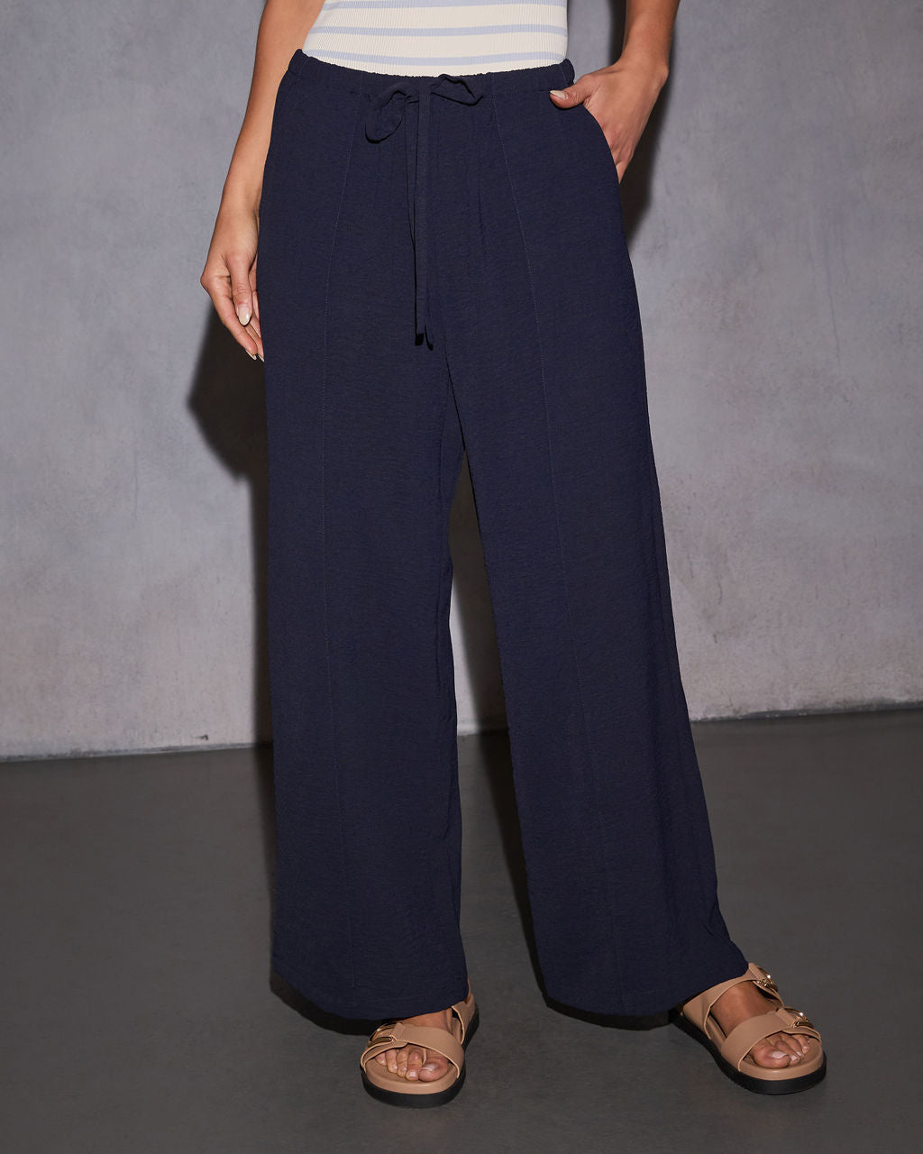 Keep It Cool Relaxed Straight Leg Pants-Vogue Logic