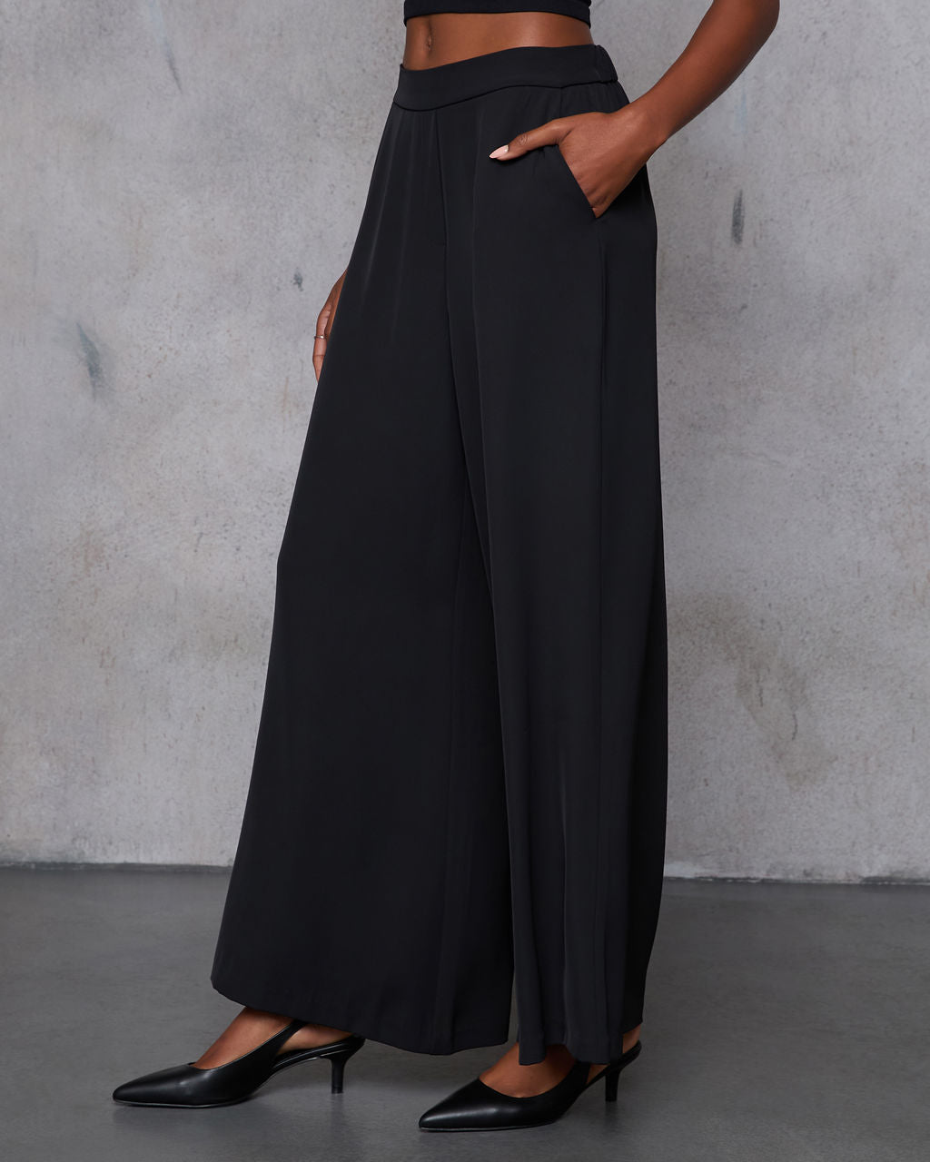 Madi Pocketed Wide Leg Pants-Vogue Logic